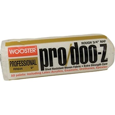 WOOSTER RR644 9 in. Pro Doo-Z 0.75 in. Nap Roller Cover- Rough 71497118097